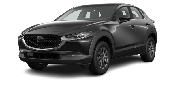 photo of 2025 Mazda CX-30 turning through wooded curve