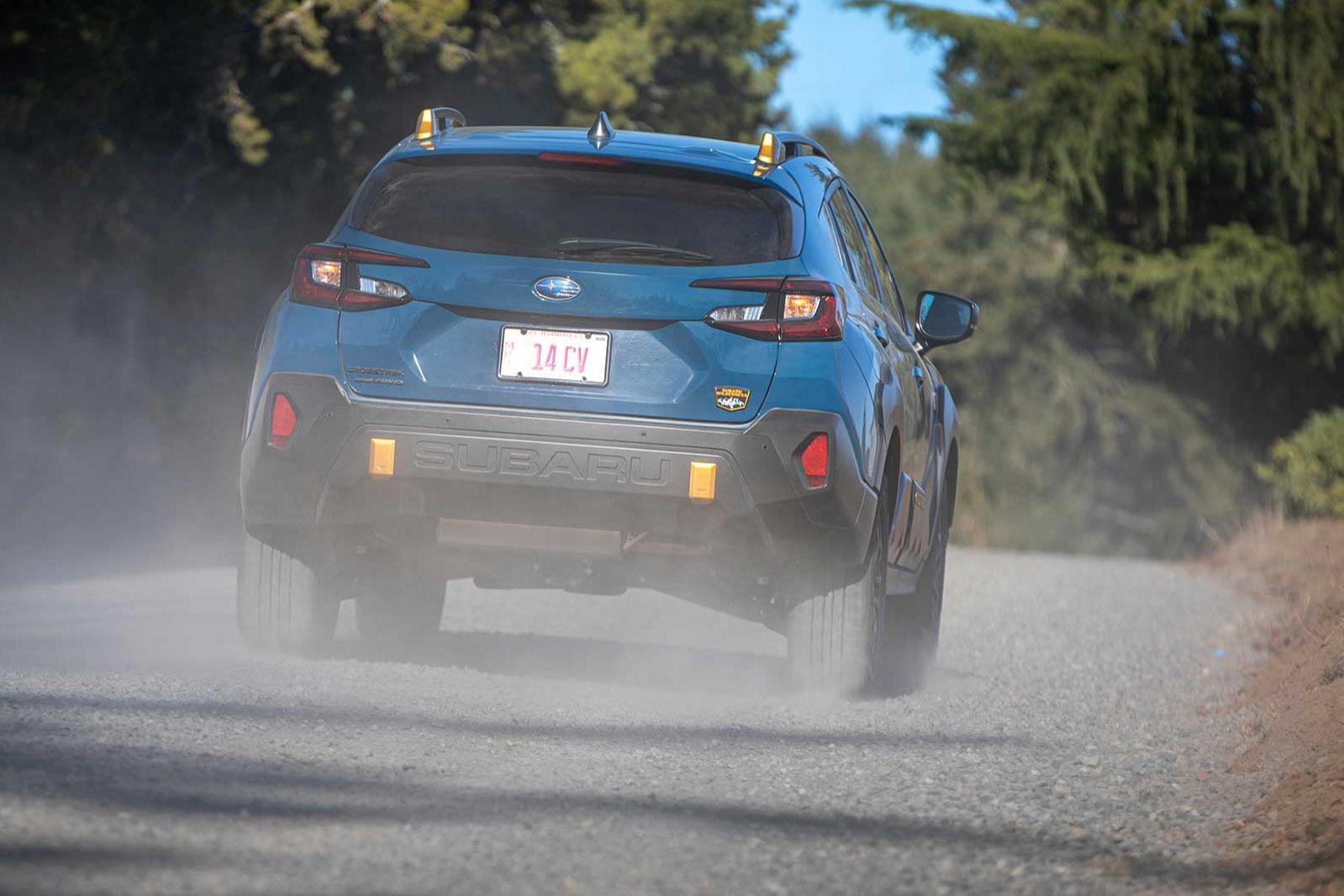 photo of 2025 Subaru Crosstrek on gravel trail