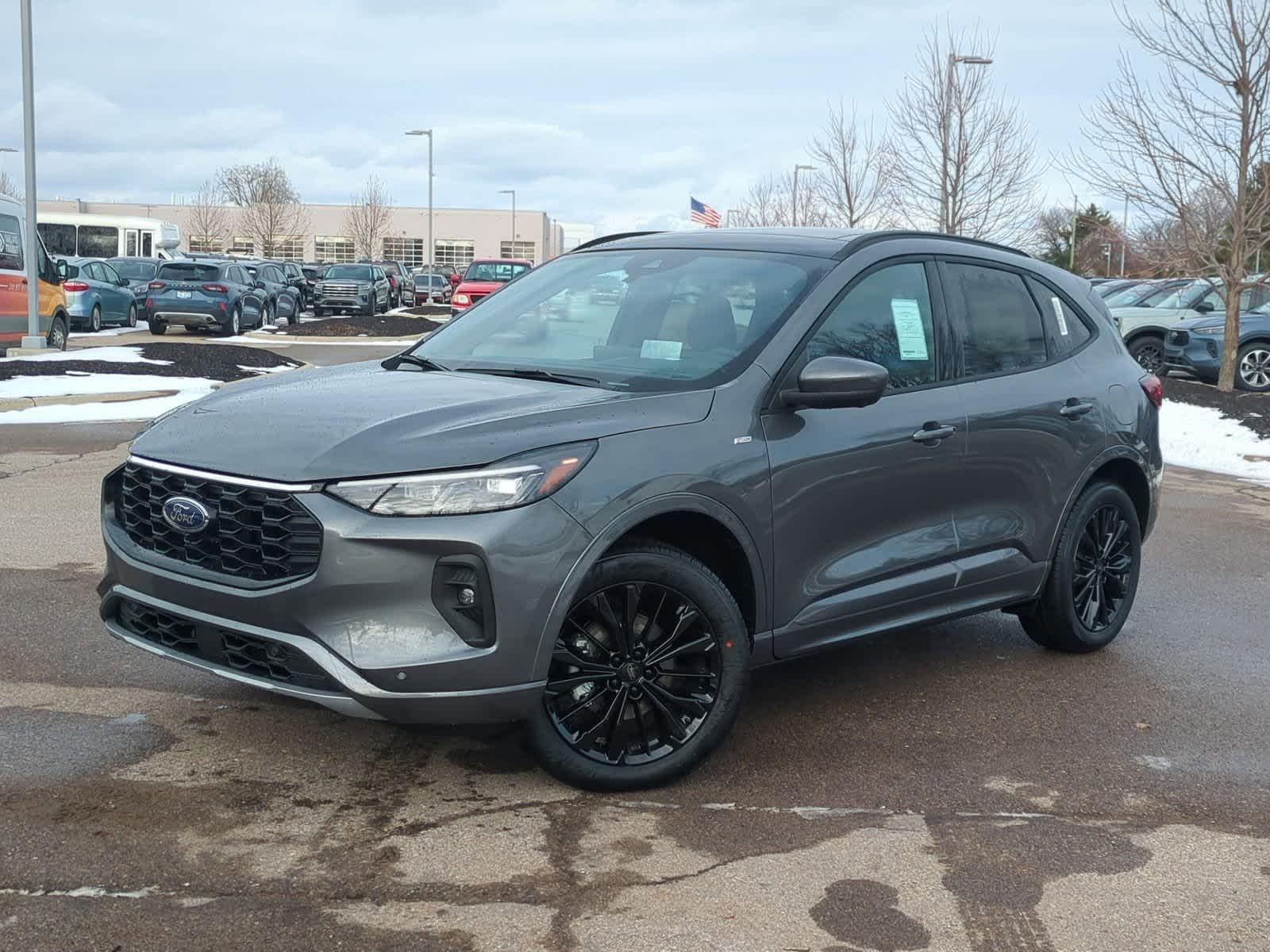 photo of 2025 Ford Escape Hybrid in suburban grocery lot